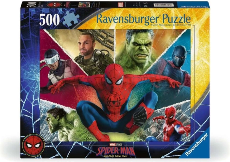 Puzzle Ravensburger Spider-Man: un día completamente nuevo 500 piezas
