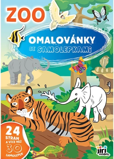 Libro para colorear con pegatinas ZOO