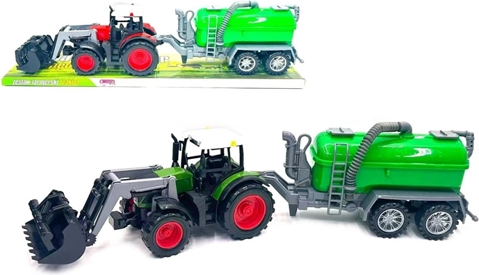 Tractor con máquina agrícola