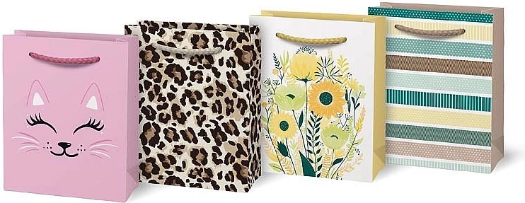Bolsa de regalo de papel A6 con estampado - 1 unidad