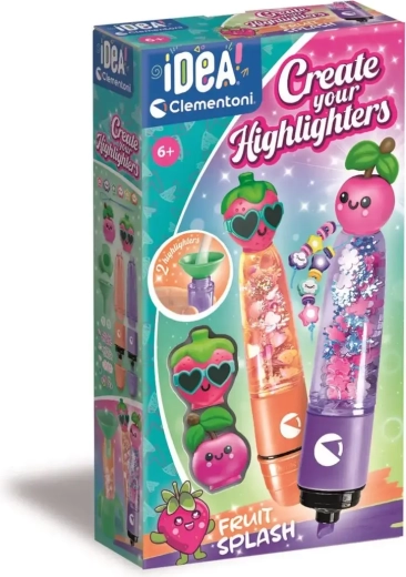 Set creativo para fabricar rotuladores fluorescentes CLEMENTONI IDEA Fruit
