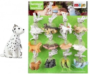 Llavero con animalito metal/plástico 5-8 cm mezcla de especies