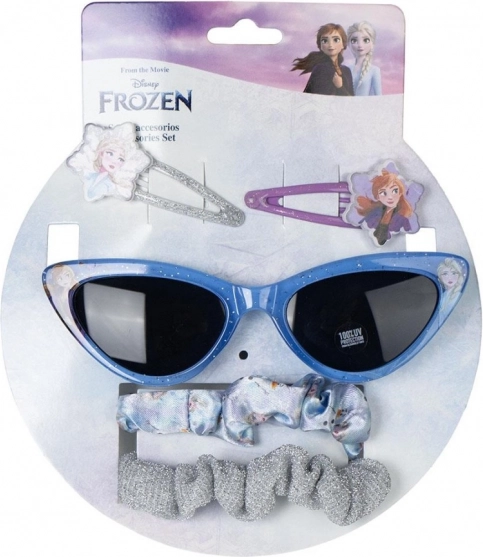 Set de gafas de sol, horquillas, gomas para el pelo Frozen