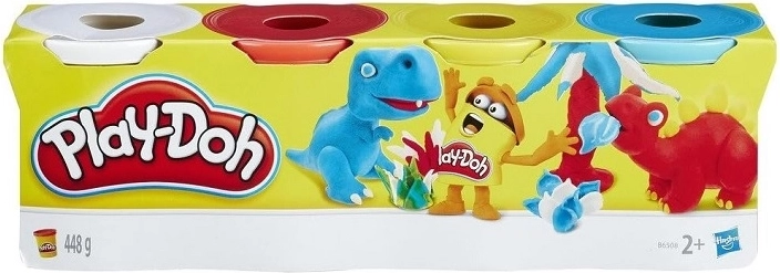 Masa moldeable Play-Doh en 4 tubos - 4 unidades