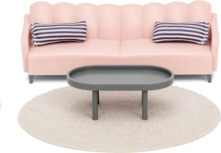 Lundby set básico de muebles de salón para casa de muñecas
