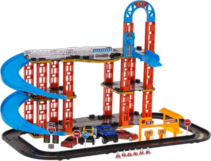 Set de juego de aparcamiento con cochecitos