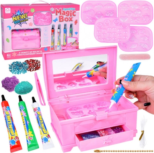 Kit creativo para fabricar joyas con geles mágicos