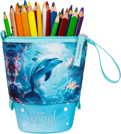 Soporte para material de escritura con un solo movimiento