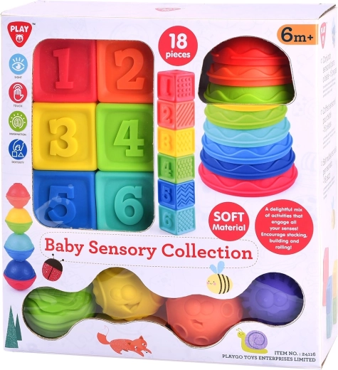 Colección sensorial infantil PlayGo - 18 piezas