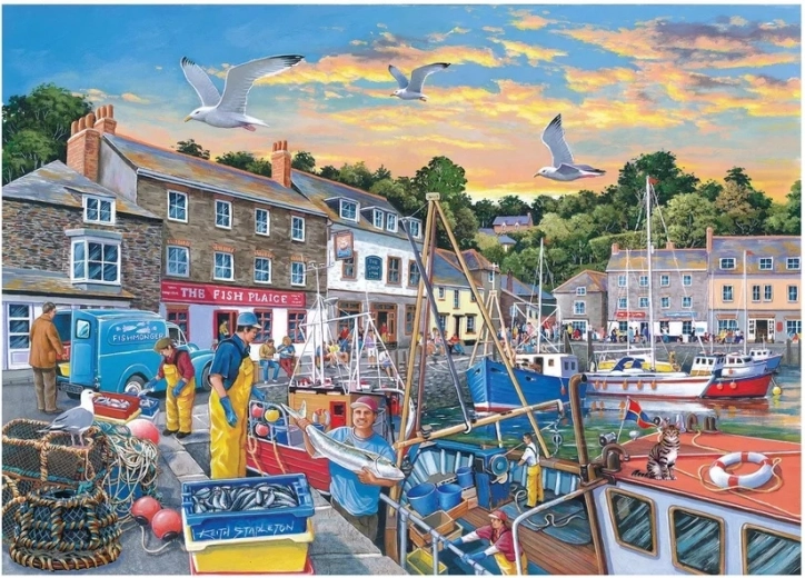 House of Puzzles La pesca del día: puzzle de 500 piezas grandes