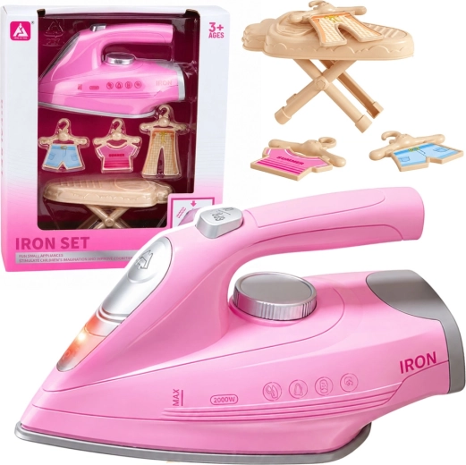 Set infantil de planchado con tabla y plancha con luz, sonidos y vibraciones