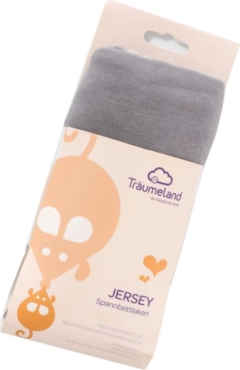 Sábana bajera de jersey Träumeland UNI gris oscuro
