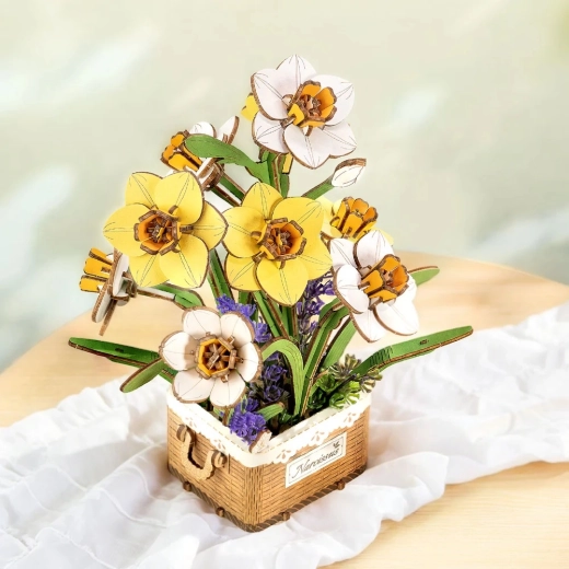 Decoración floral 3D realista que no se marchita
