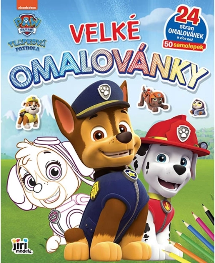 Gran libro para colorear Patrulla Canina con pegatinas