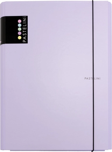 Carpeta laminada de 3 solapas con goma Pastelini – Morada