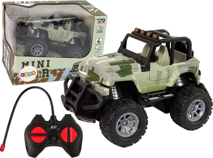 Coche teledirigido off-road 1:43 camuflaje