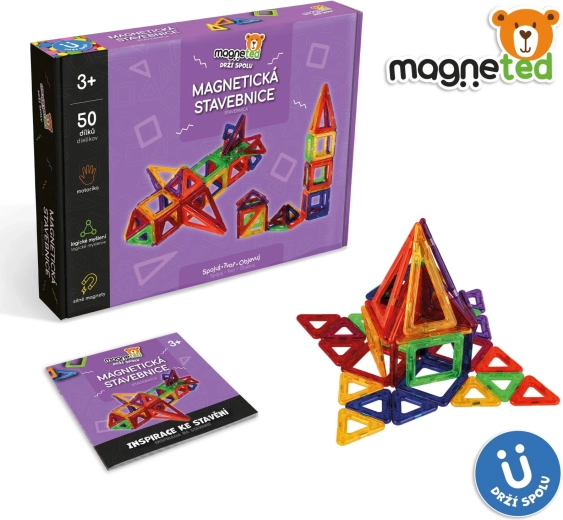 Set de construcción magnético Magneted de 50 piezas