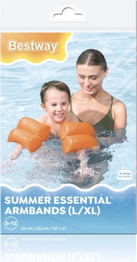 Manguitos inflables de natación para niños BESTWAY, naranjas 25 × 20 cm
