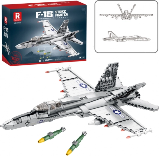 Bloques de construcción Caza F-16 Fighting Falcon