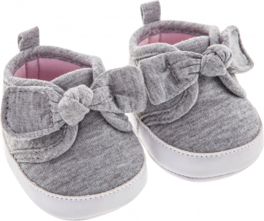 Botitas para muñeca – zapatillas grises con lazo