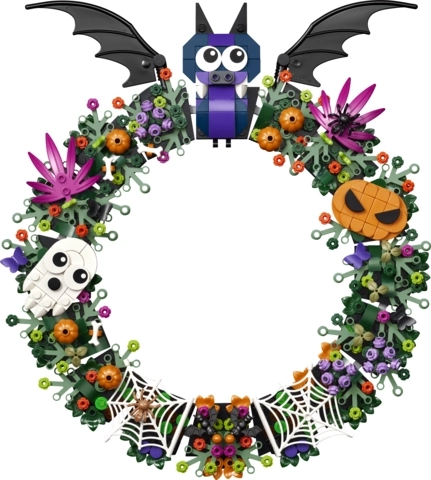 Corona decorativa de Halloween para colgar