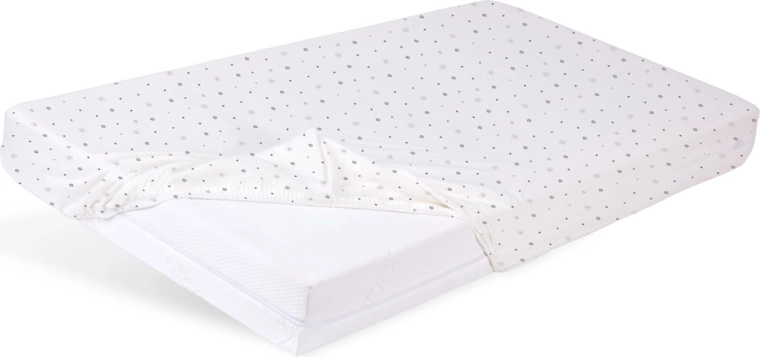 Babymatex sábana bajera de jersey para cuna 60 × 120 cm – estrellitas – Estrellitas