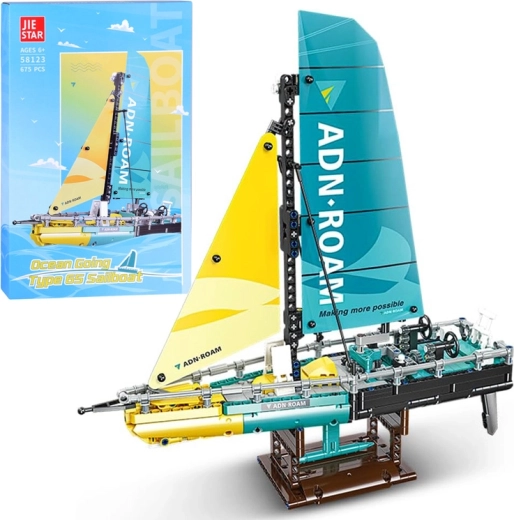 Kit de construcción técnica de yate de carreras – 675 piezas