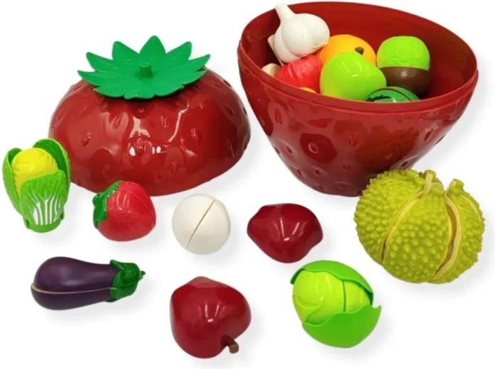 Caja con forma de fresa para un almacenamiento fácil