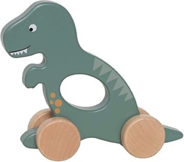 Jabadabado dinosaurio con ruedas verde