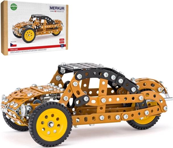 Juego de construcción metálico Merkur, automóvil histórico hadraplán, 295 piezas