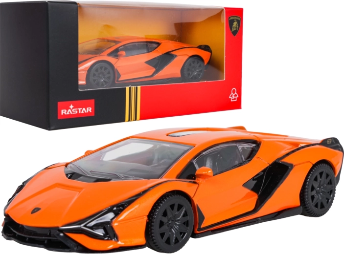 Modelo metálico de Lamborghini Sián RASTAR a escala 1:43 – Naranja
