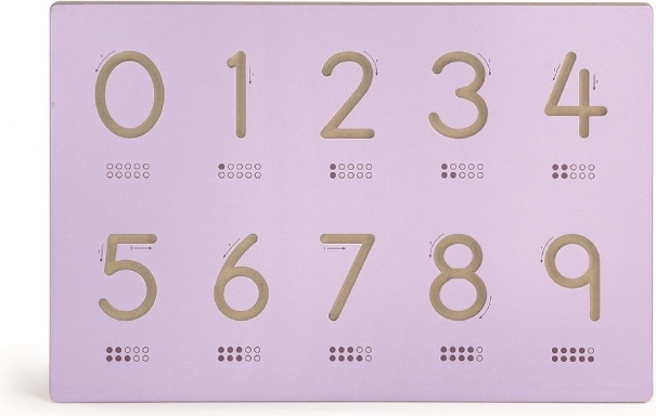 Panel intercambiable con números 60 × 40 cm