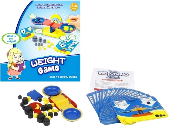 Juego lógico de equilibrio con balanza y 42 piezas