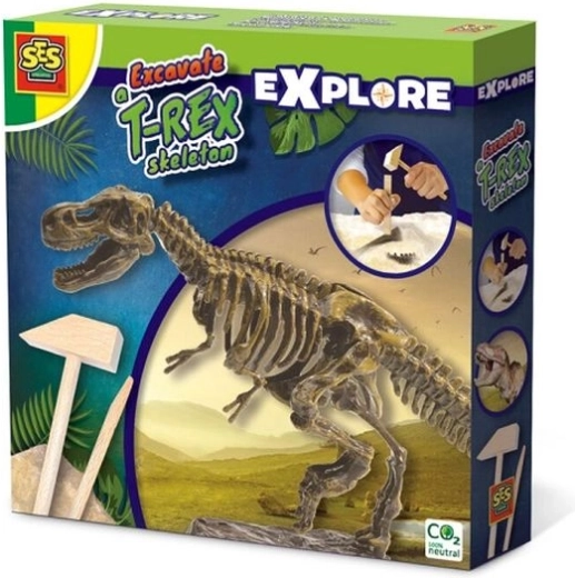 SES Explore excavación de dinosaurio