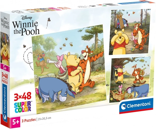 Puzzle Winnie the Pooh 3x48 piezas Clementoni