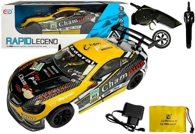 Coche deportivo teledirigido 2,4 GHz – Amarillo