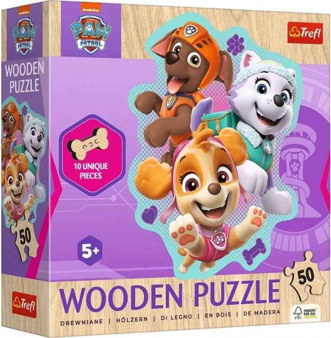 Puzle de madera Patrulla Canina 50 piezas