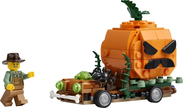 Gran calabaza con detalles terroríficos