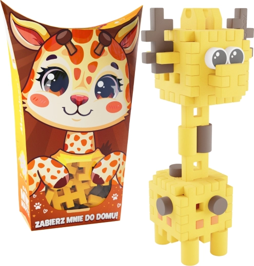Juego de construcción Mini Waffle Pocket Pets – Jirafa