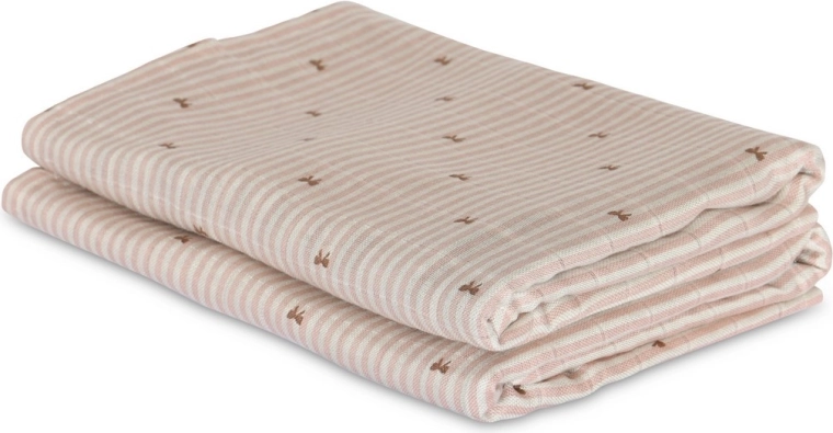 NUUROO Josefine pañales de muselina de bambú stripe bow - 2 uds