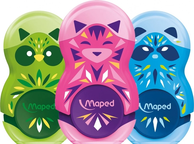 Sacapuntas MAPED con goma loopy mini cute, mix de colores