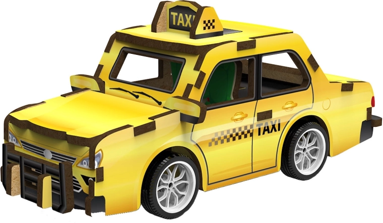 2Kids Toys rompecabezas 3D de madera taxi