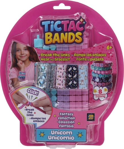 TICTAC BANDS set para hacer pulseras con unicornios - 8 unidades