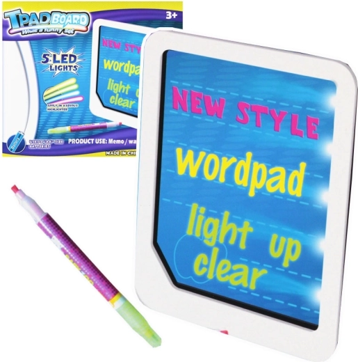 Tableta LED mágica para niños con luz