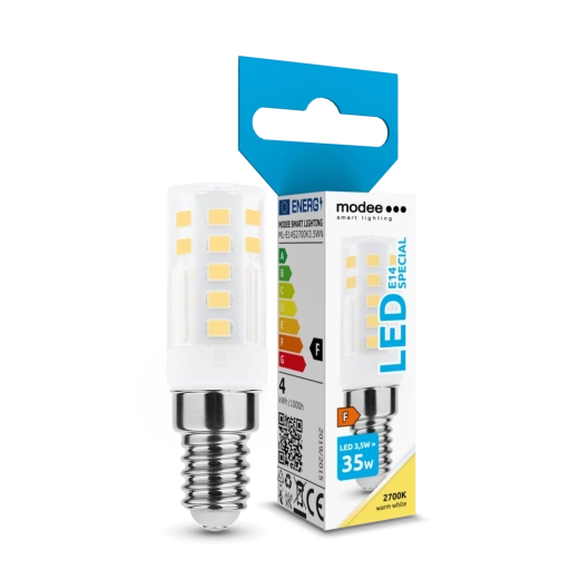 Bombilla LED cerámica E14 3,5 W, 2700 K, 360°, MODEE LIGHTING
