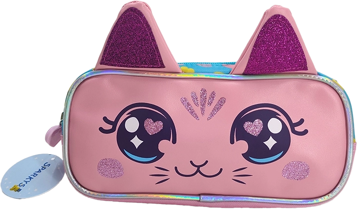 Estuche rosa Gato 22,5 cm