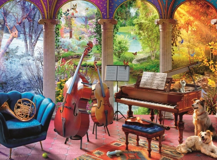 Puzzle Ravensburger Música de las cuatro estaciones XXL 100 piezas
