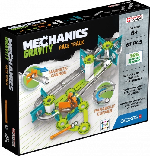 Juego de construcción magnético GEOMAG Mechanics Gravity, 67 piezas