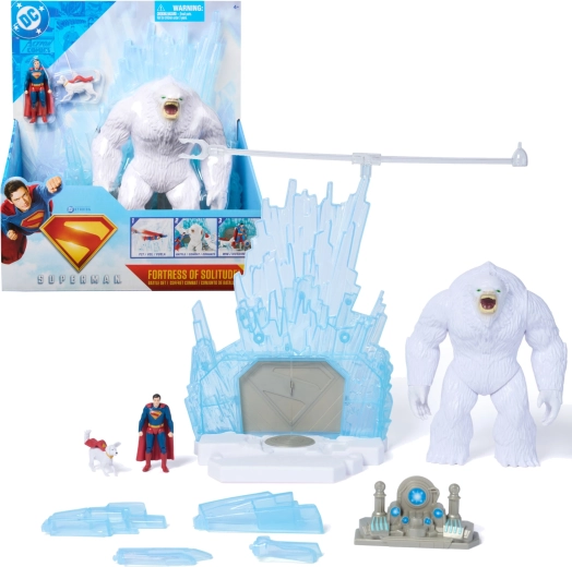Set de juego DC Comics Superman – Fortaleza de la Soledad con 3 figuras y accesorios
