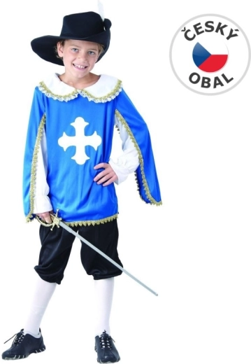 Disfraz de carnaval de mosquetero para niños, 130–140 cm